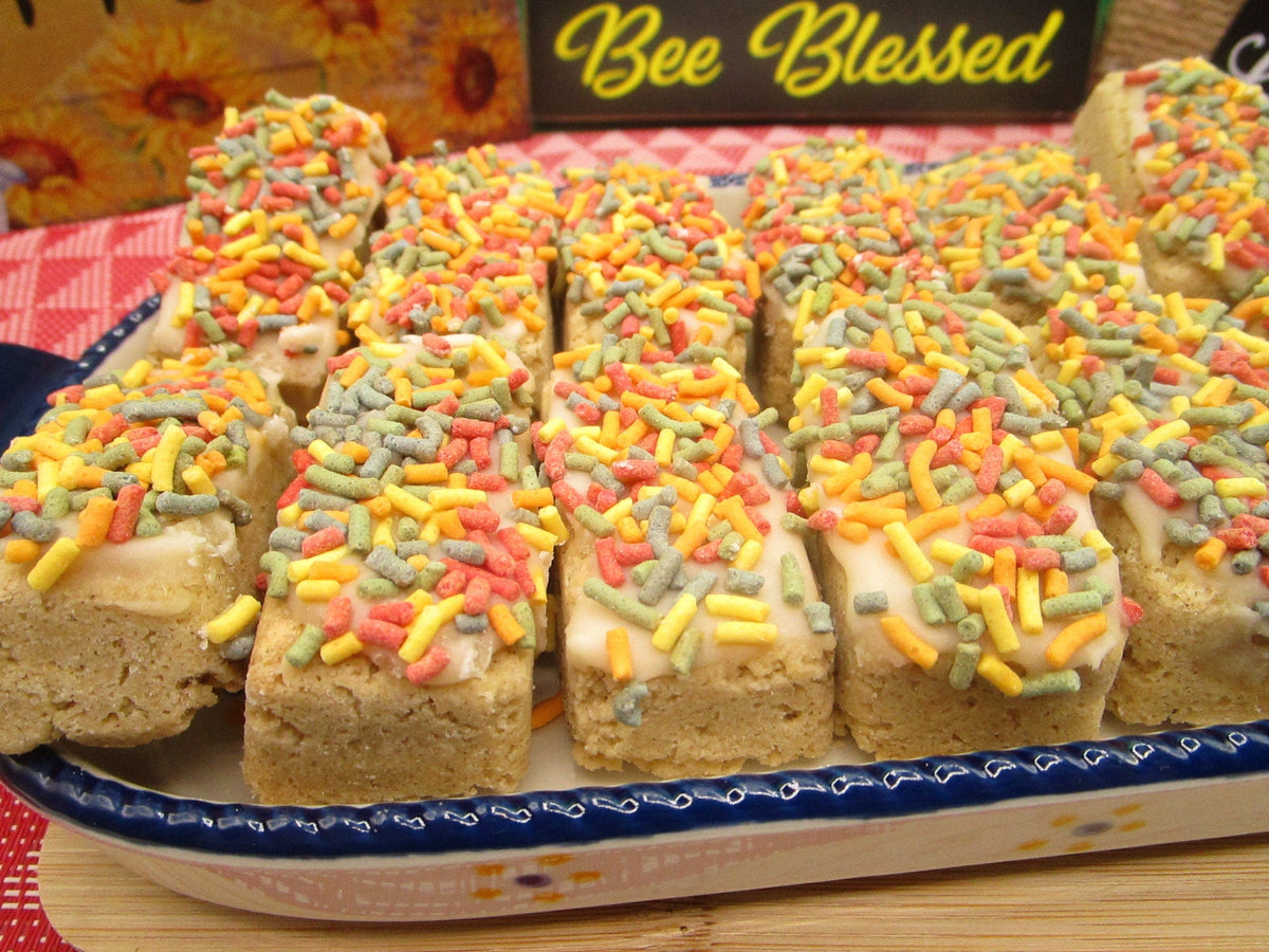 Gluten Free Sugar Free Cookie Dessert Bars, Dairy Free, Vegan, Nut Free, Birthday Gifts, Natural Sprinkled, Low-Calorie Snacks, School Safe
