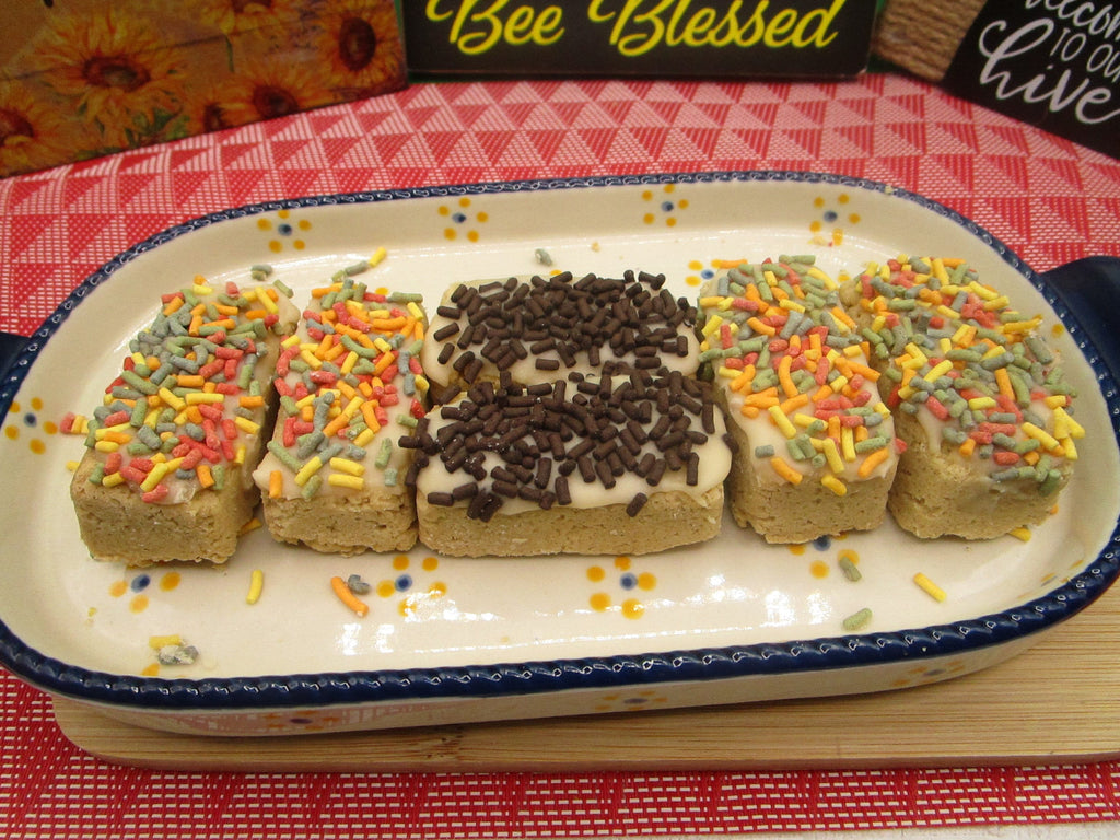Gluten Free Sugar Free Cookie Dessert Bars, Dairy Free, Vegan, Nut Free, Birthday Gifts, Natural Sprinkled, Low-Calorie Snacks, School Safe