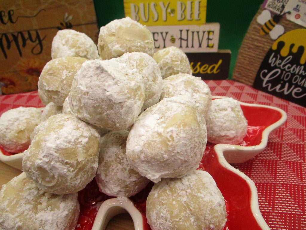 Sugar Free Mexican Wedding Cookies, Gluten Free, Dairy Free, Egg Free, Vegan, Russian Teacake, Low Fat, Holiday treat, Pecan Meltaway Cookie