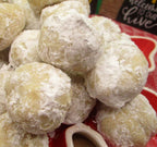 Sugar Free Mexican Wedding Cookies, Gluten Free, Dairy Free, Egg Free, Vegan, Russian Teacake, Low Fat, Holiday treat, Pecan Meltaway Cookie