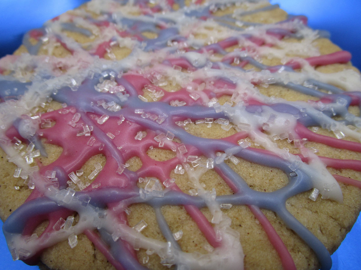 Jumbo Iced Sugar Cookies, Gluten Free, Egg Free, Vegan, Nut Free, Christmas Gifts, Party Favors, Plant Based Colors, Smores, Candy Cane, kid