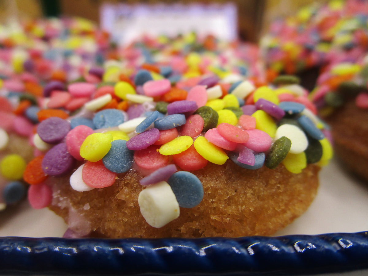 Gluten Free Mini donuts, two bite, Vegan, Egg Free, Dairy Free, School Safe, Birthday Gift, Low Fat, Healthy snacks, July 4th dessert, baked