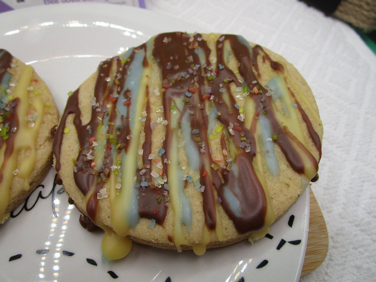 Gluten Free Sugar Cookies, Jumbo, Smores Iced, Dairy Free, Egg Free, Nut Free, Vegan, Birthday Gifts, Allergy Friendly treats, Summer snacks