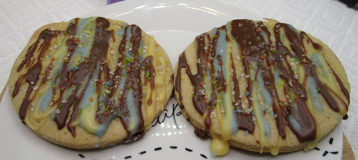 Gluten Free Sugar Cookies, Jumbo, Smores Iced, Dairy Free, Egg Free, Nut Free, Vegan, Birthday Gifts, Allergy Friendly treats, Summer snacks