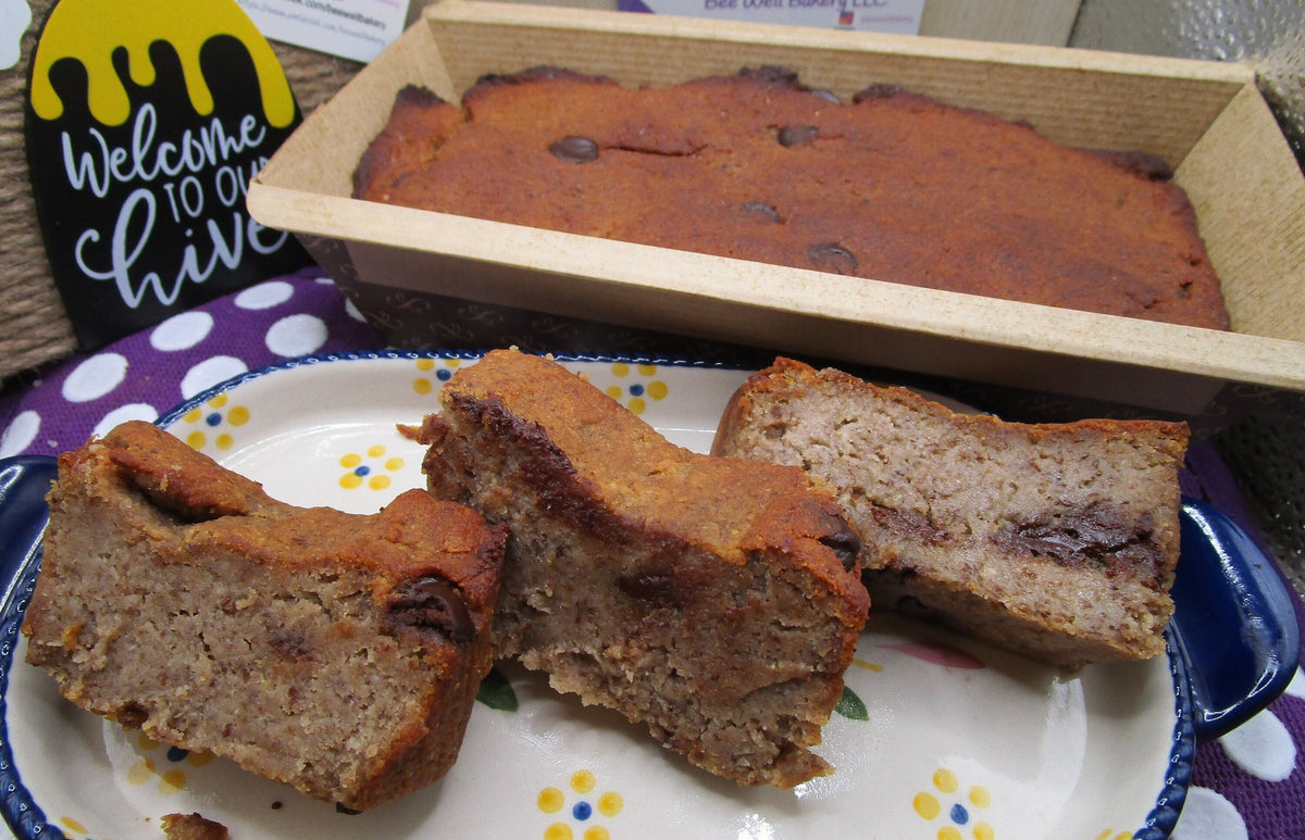 High Protein Banana Bread, Mocha Chip, Gluten Free, Dairy Free, Nut Free, Healthy Snack, Anabolic, Fitness Gifts, Vegan Collagen, Sugar Free