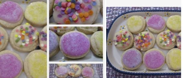 Gluten Free Sugar Cookies, 2 Bite Sized, Iced, Dairy Free, Egg Free, Vegan, Nut Free, Birthday Gift, Schools Safe, healthy snack, Halloween