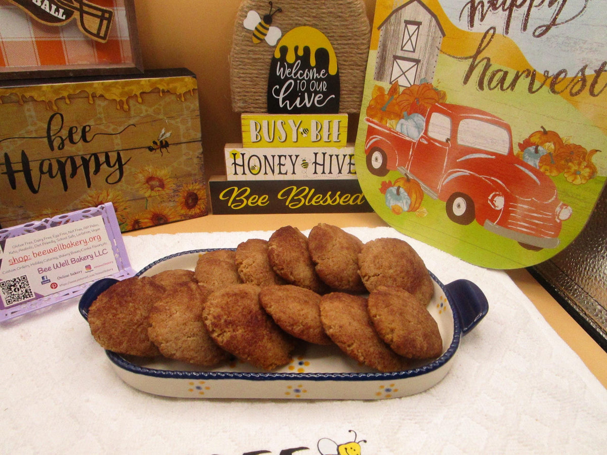 KETO Cookies, Pumpkin Spice, Grain Free, Gluten Free, Vegan, Dairy Free, Low Carb, Sugar Free, Healthy Snack, Thanksgiving Gift, Halloween