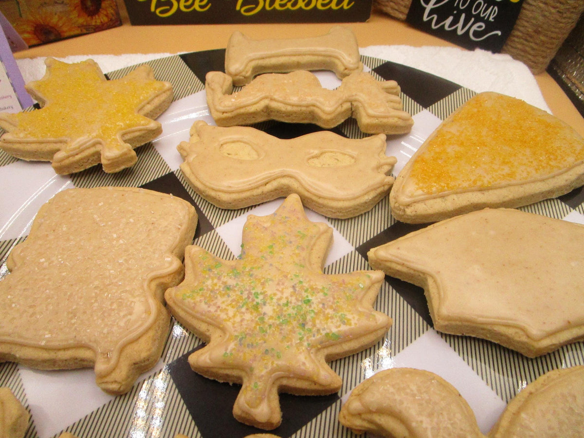 Gluten Free Sugar Cookies, Iced Pumpkin Spice, Vegan, Dairy Free, Egg Free, Healthy Snacks, Thanksgiving Gifts, Coconut Free, Healthy Snack