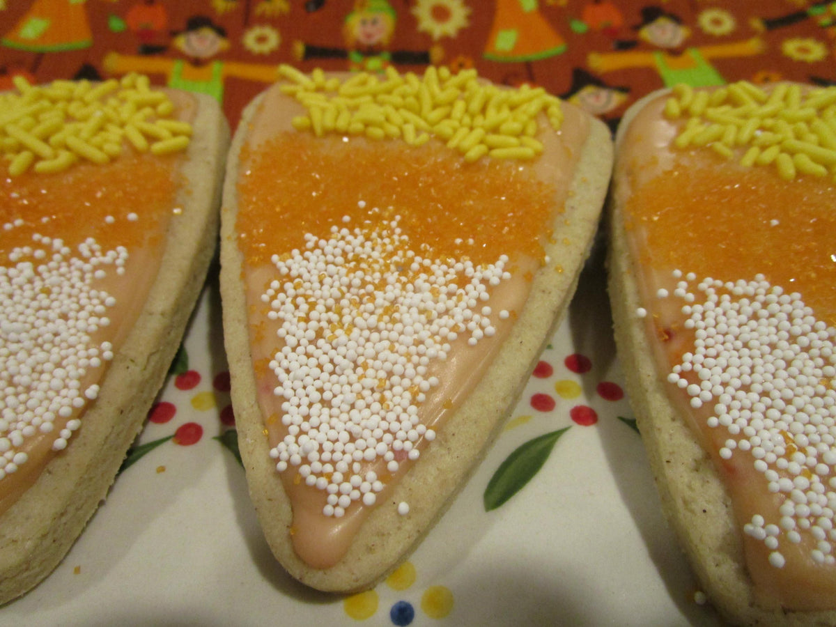 Gluten Free Sugar Cookies, Candy Corn, Vegan, Dairy Free, Egg Free, Halloween Party, Healthy Snacks, Thanksgiving Gifts, Kids Party Favors