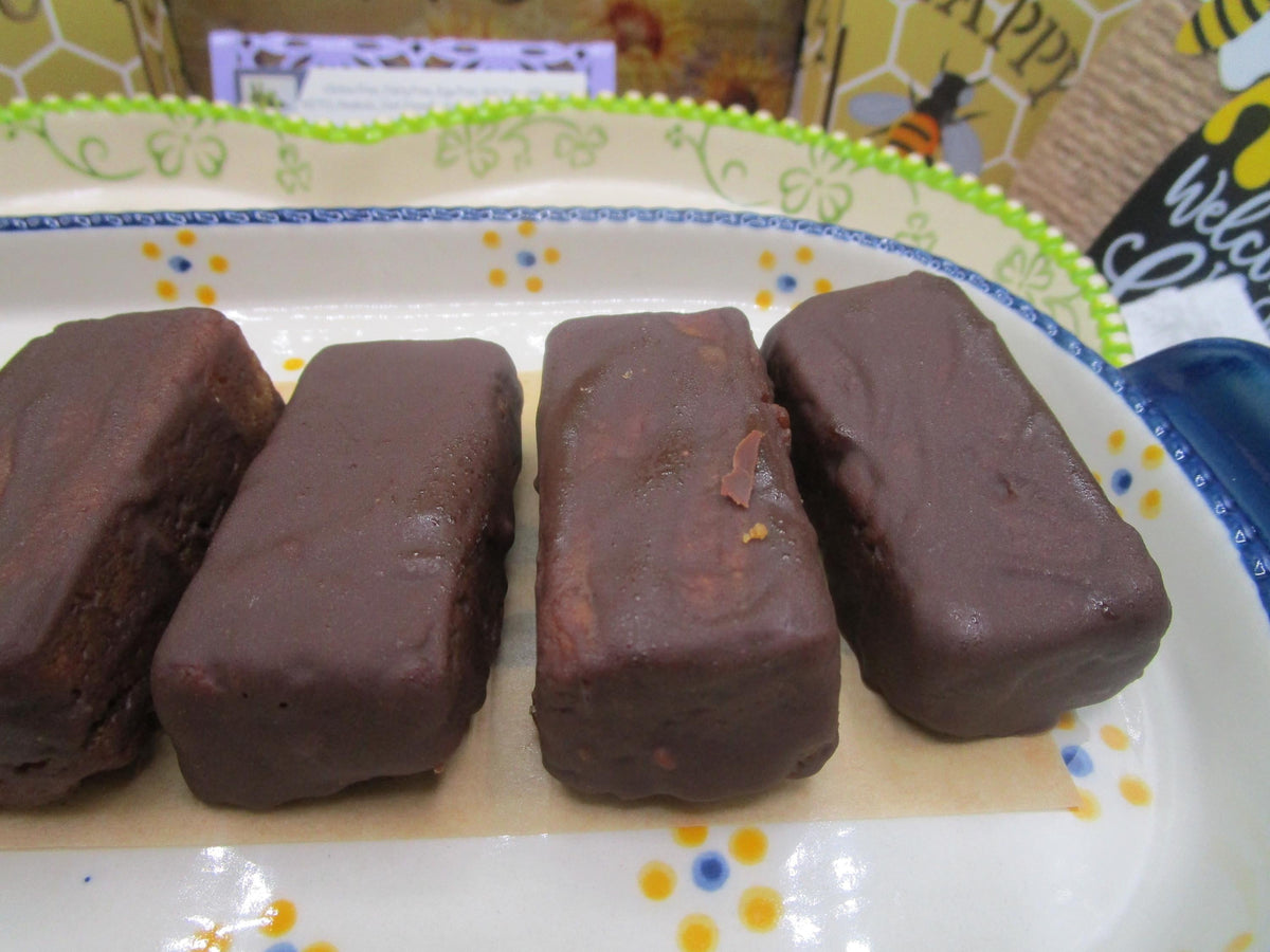 Chocolate Covered Peanut Butter Cookie Bar, Gluten Free, Dairy Free, Vegan Candy, Clean Eating Snack, Maple Sugar, Birthday Gift, July 4th