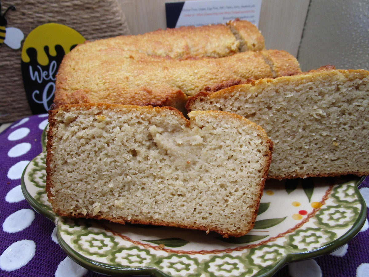 Gluten Free SCD Bread, Grain Free, Dairy Free, Specific Carbohydrate, Low Carb, KETO, Paleo, Yeast Free, Peanut Free, Sugar Free, Soy Free