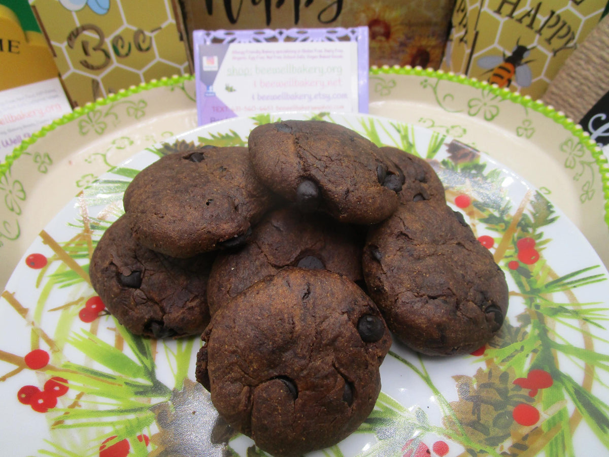 AIP Paleo, Tiger Nut, Carob Peppermint Cookies, Gluten Free, Dairy Free, Egg Free, Grain Free, Autoimmune Protocol, Holiday Gift, Soft Baked