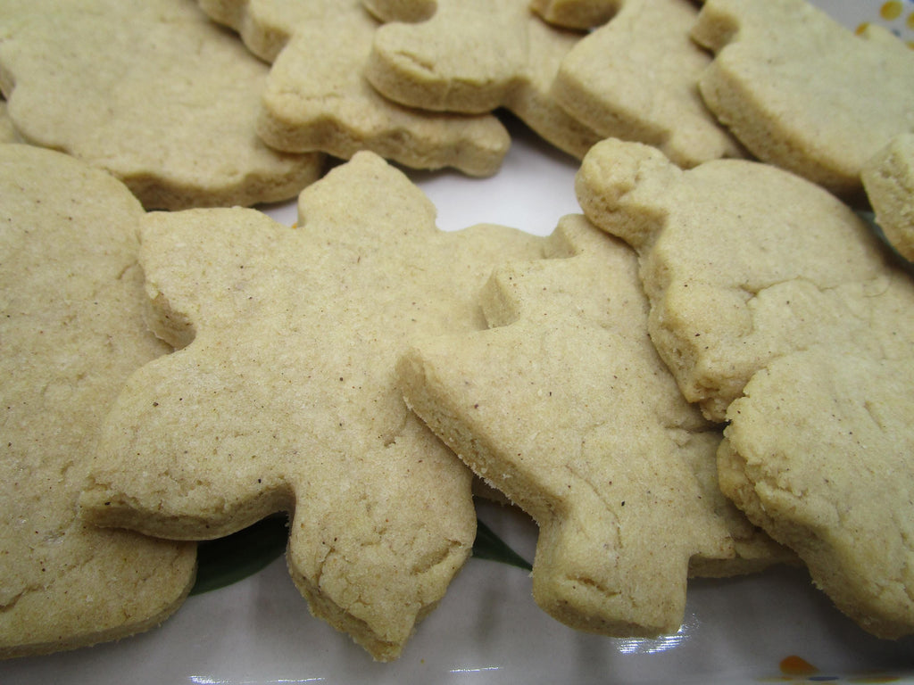 Gluten Free Holiday Sugar Cookies, Unfrosted, Dairy Free, Egg Free, Vegan, Nut Free, Oat free, Sugar Free treats, School Safe Class Snacks