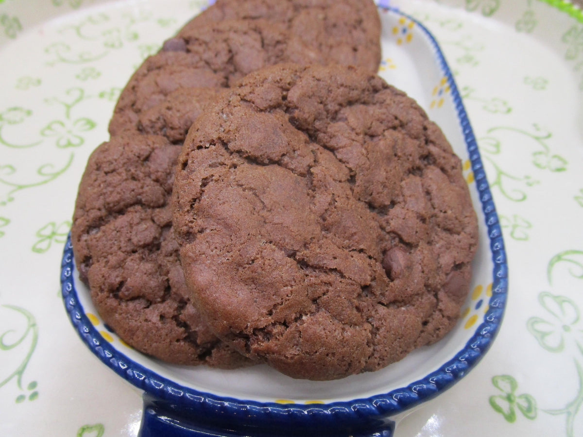 Gluten Free Double Chocolate Chip Cookies, Dairy Free, Egg Free, Nut Free, Oat Free, Organic, Aquafaba, Holiday Gifts, Cookie Exchange,