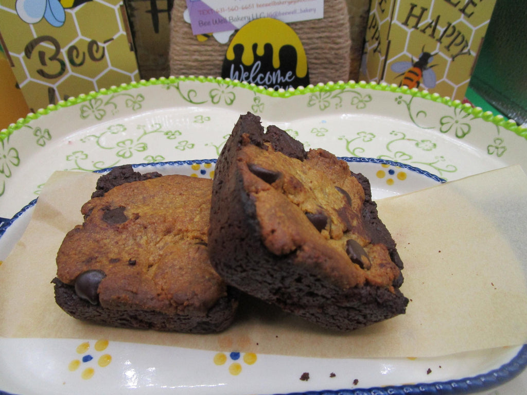 High Protein Brookie Brownies, Gluten Free, Dairy Free, Sugar Free, Egg Free, Nut Free, Vegan, Valentine's Day, Fitness Gift, Low Fat Snacks