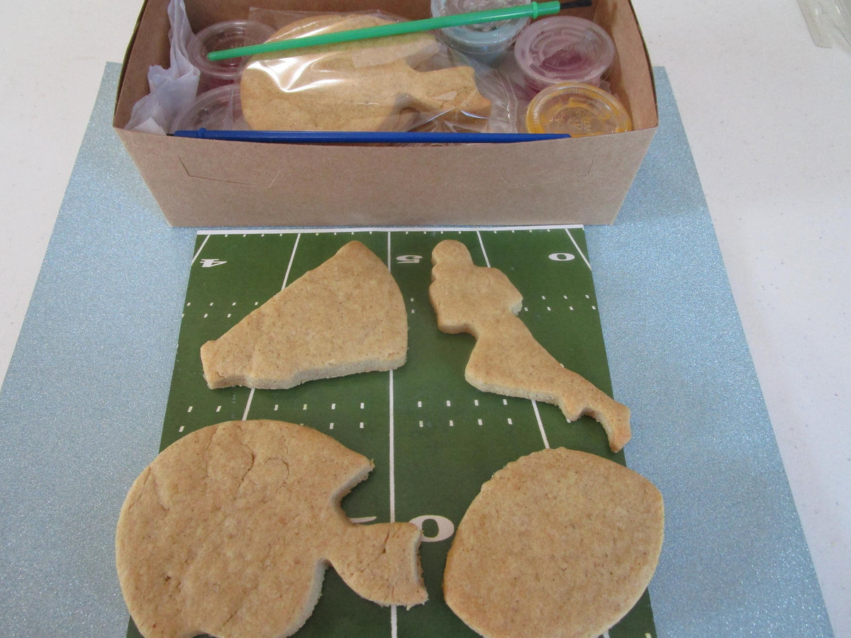 Gluten Free Sugar Cookie Kits, Football, Dairy Free, Egg Free, Nut Free, Birthday Party, Party Favor, Sugar Free, Game Day, No refined Sugar