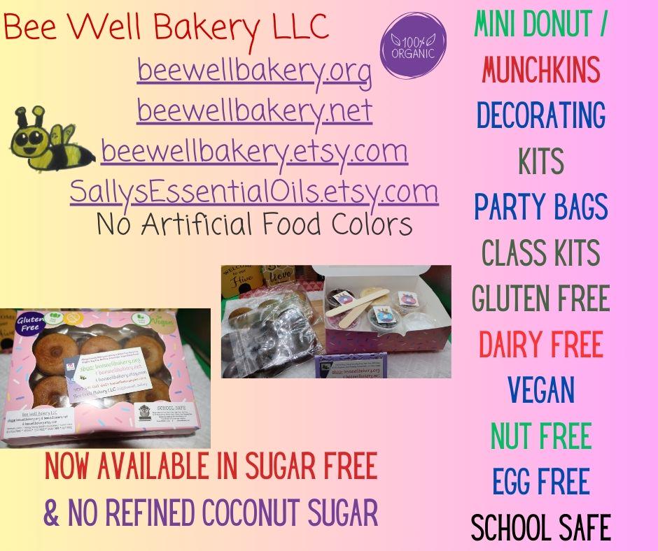 Gluten Free Donut Kits, Dairy Free, Egg Free, Vegan, Nut Free, School Safe, Birthday, Sugar free, Donut Hole, Munchkin, Valentine's Day Gift