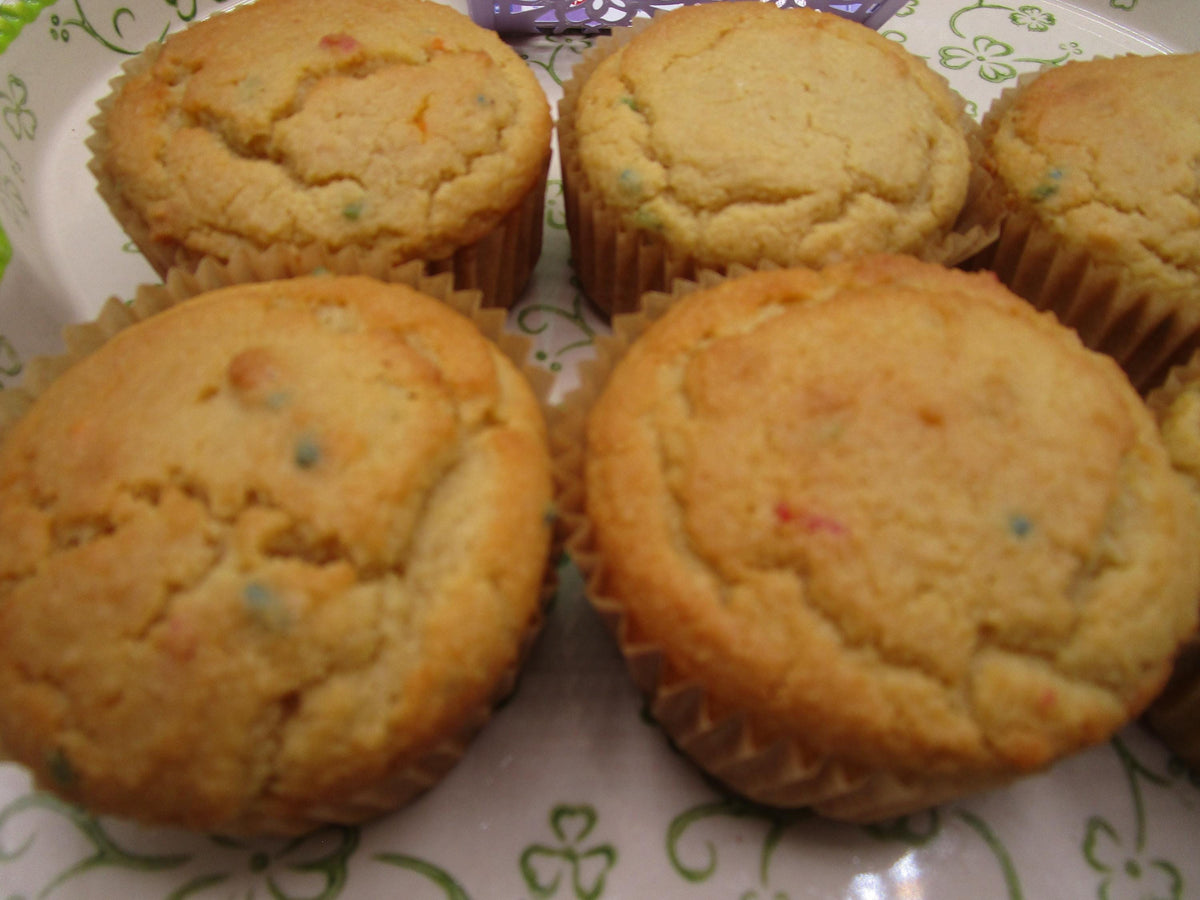 Gluten Free Keto Muffins, Vanilla Birthday Cake, Grain Free, Dairy Free, Sugar Free, Low Carb Fitness Gift, Birthday Brunch, Egg Free, Vegan