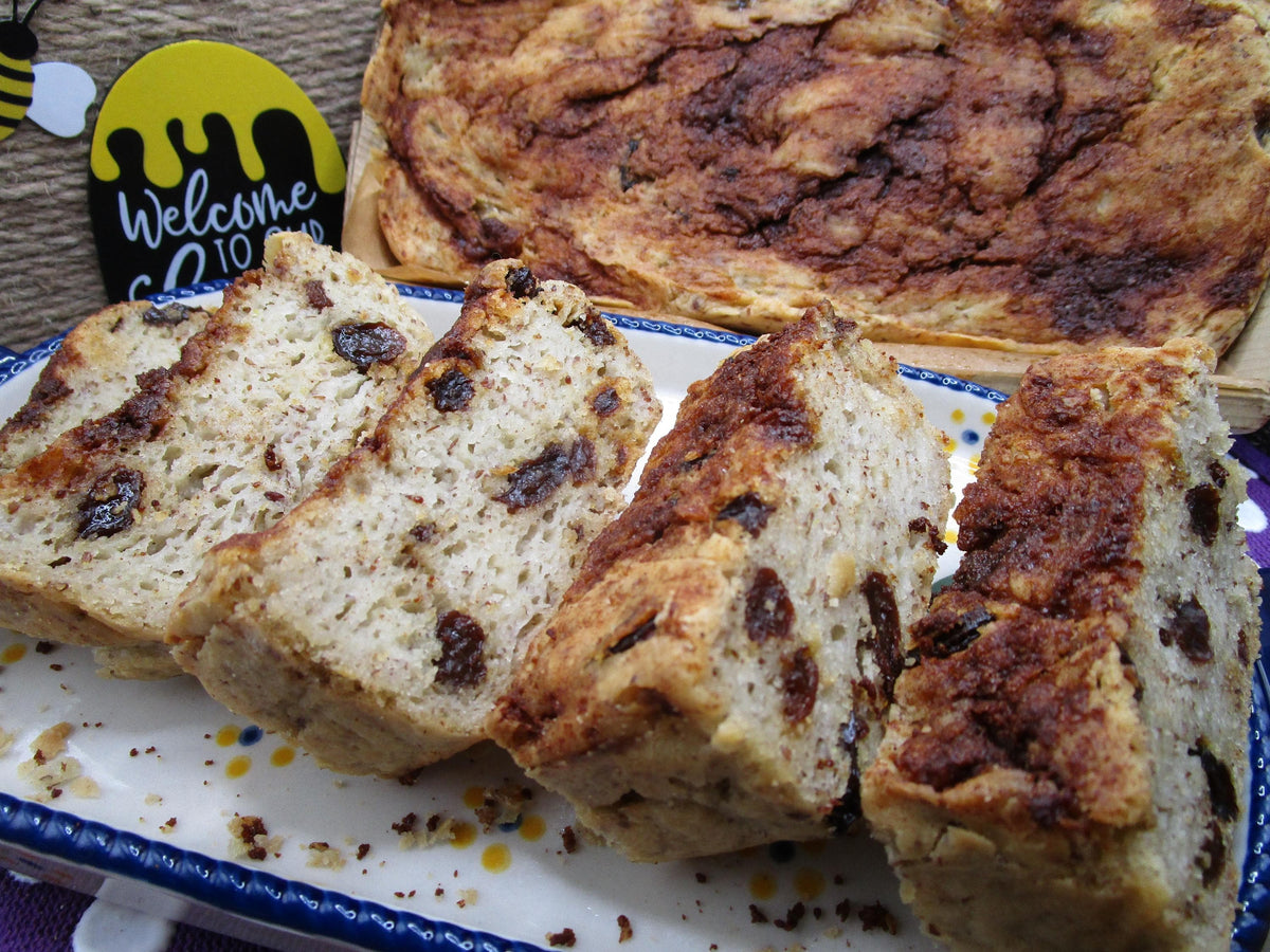 Gluten Free Cinnamon Raisin Bread, Dairy Free, Egg Free, Nut Free, Soy Free, Sulfite Free, Vegan, Low Fat, Low Carb, 4th of July Brunch,