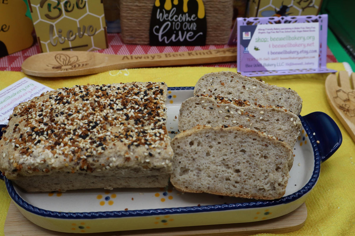 Gluten Free Bread, Dairy Free, Egg Free, Nut Free, Vegan, Preservative Free, High Fiber, Organic, Everything, Allergy Friendly Bakery, Fresh