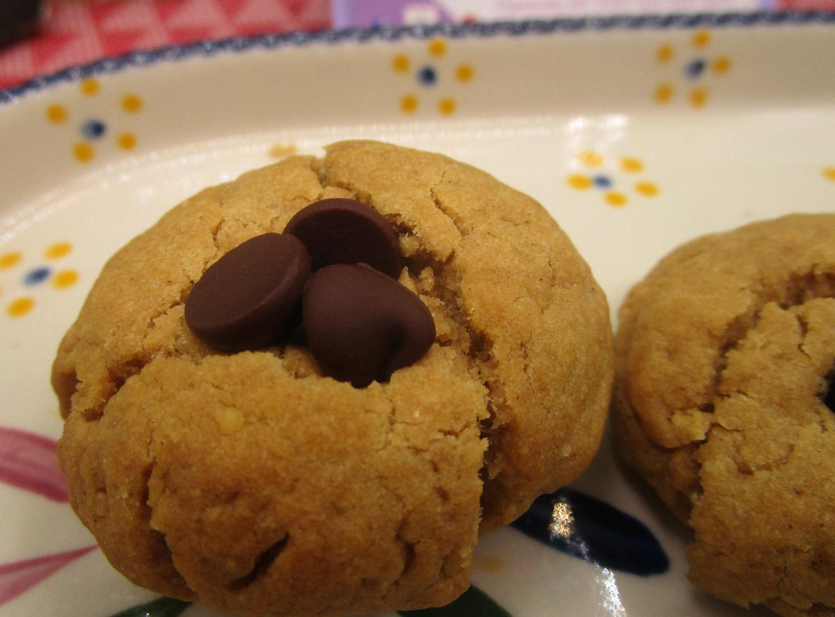 High Protein Peanut Butter Blossoms, Sugar Free, Gluten Free, Dairy Free, Egg Free, Vegan, Post workout, Halloween Candy, Christmas Cookies