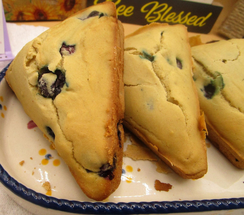 Gluten Free Scones, High Protein, Dairy Free, Sugar Free, Vegan, Nut Free, Egg Free, Fitness Snacks, Wild blueberry, Thanksgiving Deserts