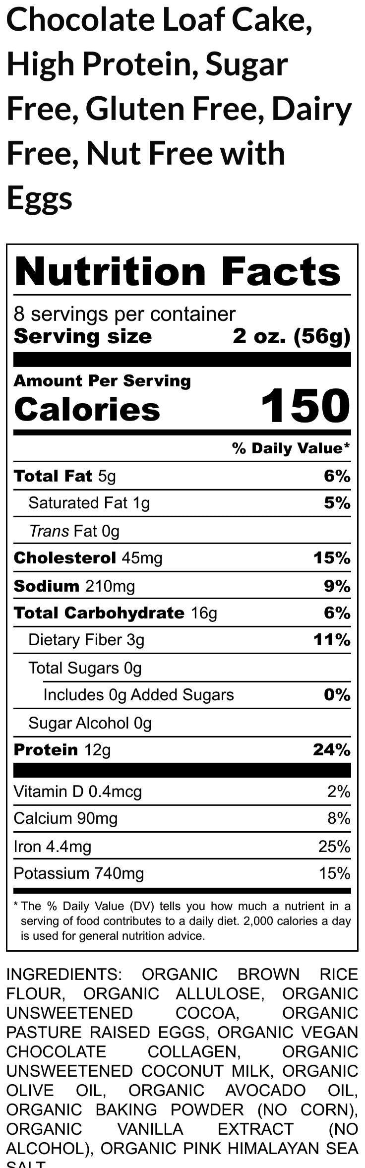 Gluten Free. Protein Chocolate Devil's Food Cake, Sugar Free, Dairy Free, Vegan, Egg Free, Nut Free, Birthday Desserts, Clean Fitness Gift