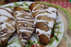 Keto Scones, Banana Chocolate Chip, Gluten Free, Dairy Free, Vegan, Grain Free, Low Carb Pastry, Valentine's Day Dessert, Birthday Gifts