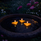 Floating Triangle Beeswax Candle