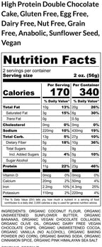 High Protein Double Chocolate Pudding Cake, Gluten Free, Vegan, Dairy Free, Nut Free, Grain Free, July 4th Dessert, Birthday Gift, Fitness