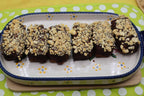 Chocolate Covered Peanut Butter Cookie Bar, Gluten Free, Dairy Free, Vegan Candy, Clean Eating Snack, Maple Sugar, Birthday Gift, July 4th