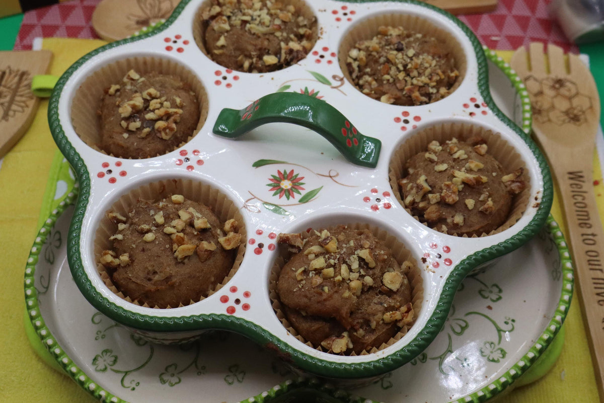 Gluten Free Banana Muffins, Vegan, Egg Free, Dairy Free, Nut Free, Low-Fat snacks, Healthy Breakfast, Low FODMAP, No refined sugars, Brunch