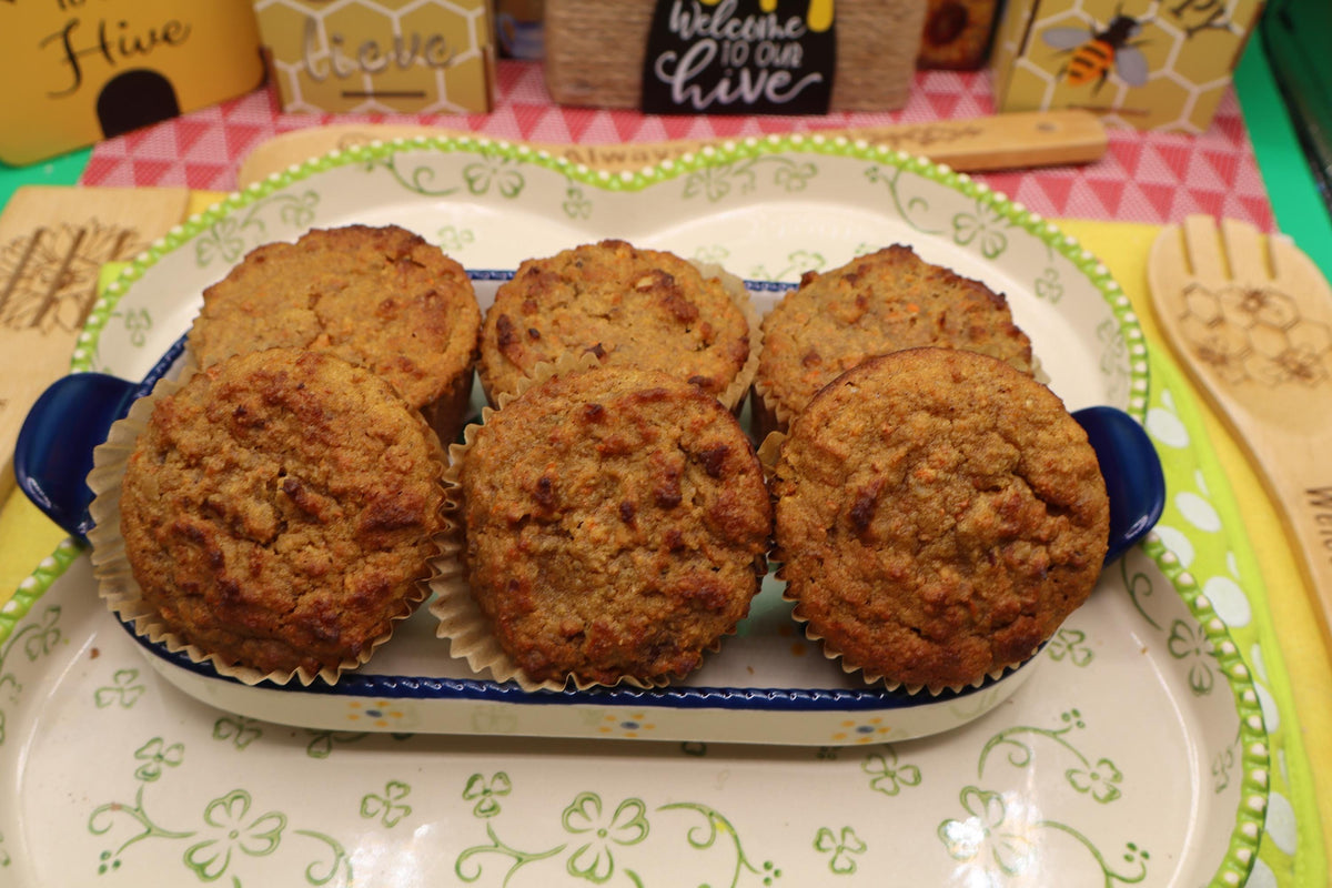 Gluten Free Banana Muffins, Vegan, Egg Free, Dairy Free, Nut Free, Low-Fat snacks, Healthy Breakfast, Low FODMAP, No refined sugars, Brunch