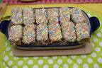 Gluten Free Sugar Free Cookie Dessert Bars, Dairy Free, Vegan, Nut Free, Birthday Gifts, Natural Sprinkled, Low-Calorie Snacks, School Safe
