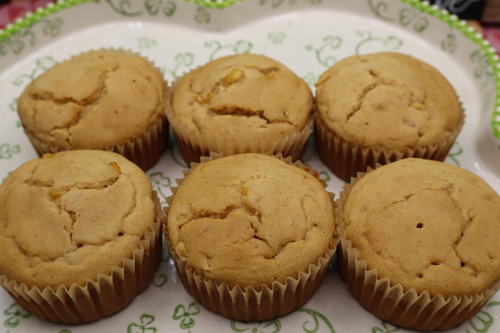 Gluten Free Cornbread Muffins, Dairy Free, Egg Free, Vegan, Maple Sugar, Nut Free, Non-GMO Organic, Low Fat, High Fiber snack, Fall Brunch
