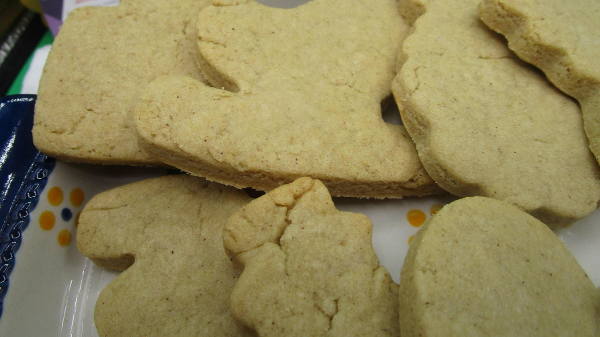 Gluten Free Holiday Sugar Cookies, Unfrosted, Dairy Free, Egg Free, Vegan, Nut Free, Oat free, Sugar Free treats, School Safe Class Snacks