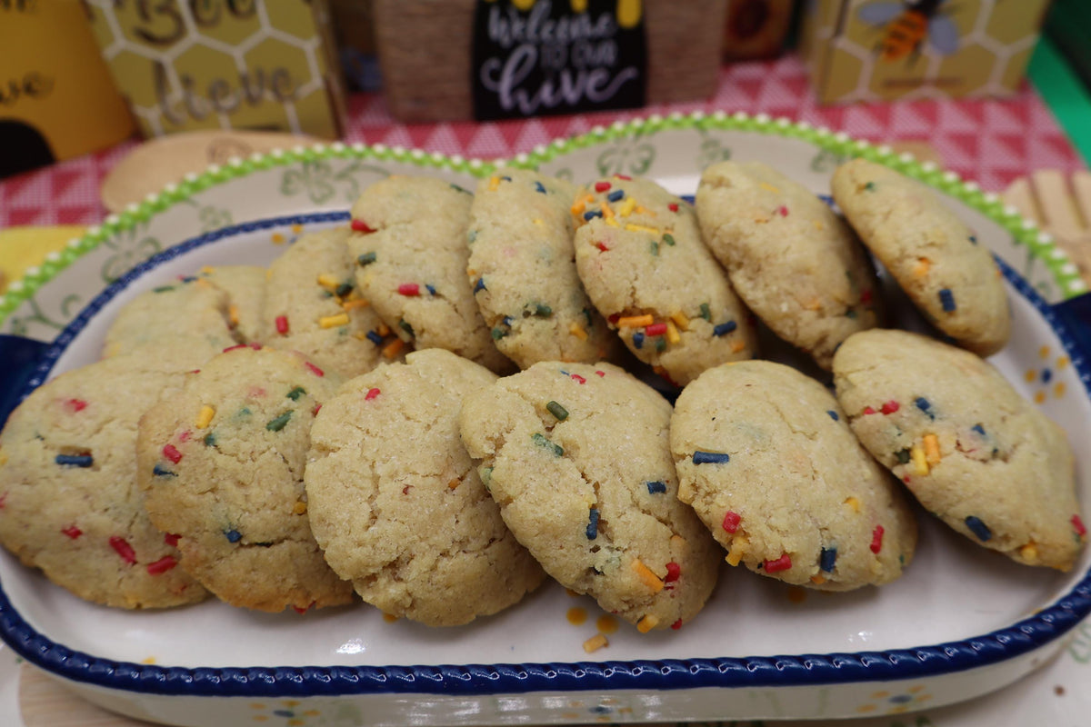 KETO Sugar Cookies, Vanilla Birthday Cake, Gluten Free, Grain free, Sugar Free, Egg Free, Vegan, Dairy Free, Low Carb Snack, Holiday Dessert