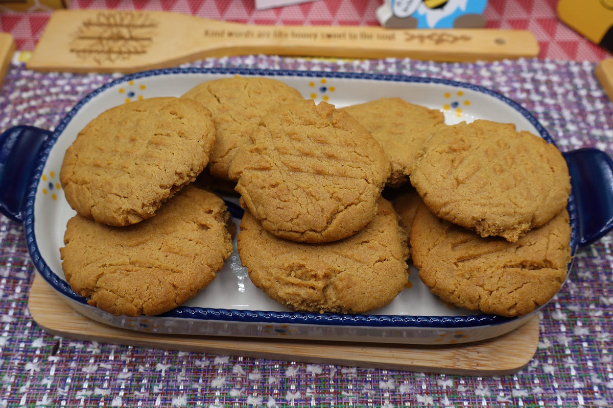 Gluten Free Peanut Butter Cookie, Dairy Free, Egg Free, Vegan, Maple Sugar, Birthday Gift, Chewy, Sweet& Salty Snack, Vegan, Cookie Exchange