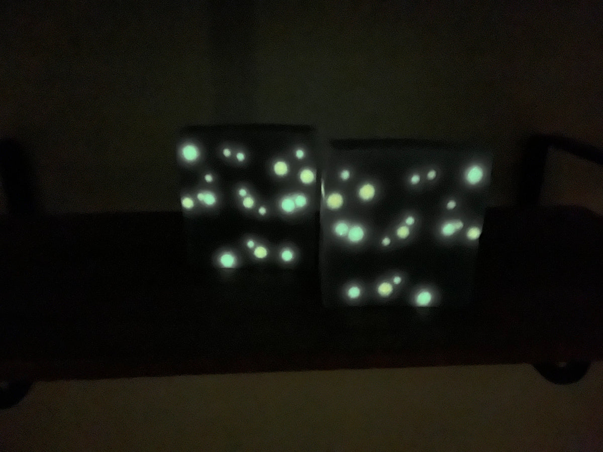 Polka Dot Sweet Nectar Luxury Handmade Soap with glow in the dark dots