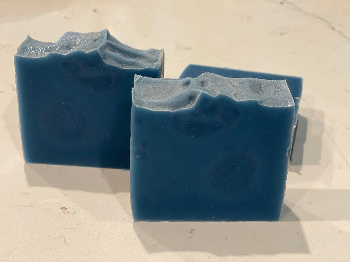 Frosted Blue Balls Luxury Handmade Soap