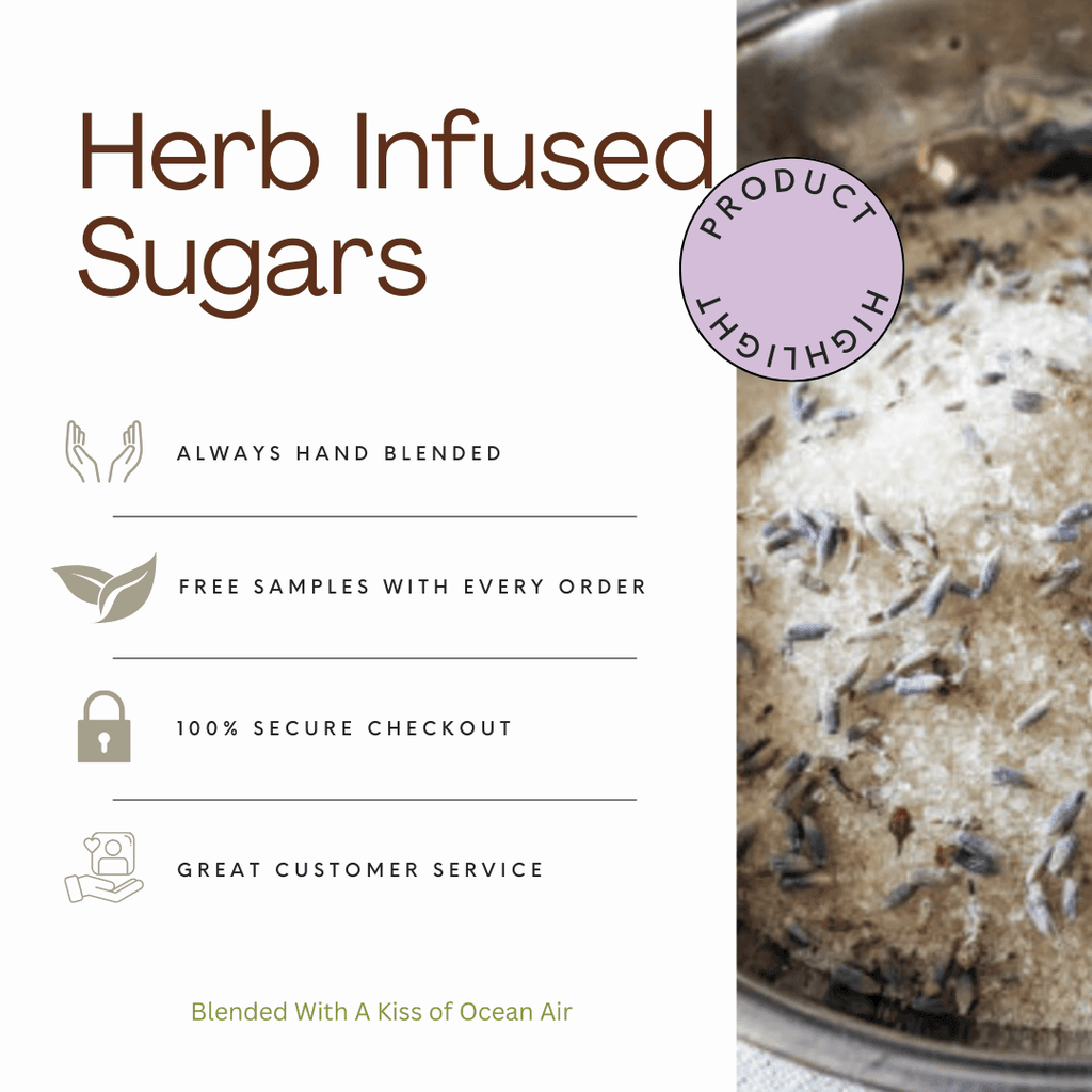 Cranberry Sage infused artisan culinary sugar