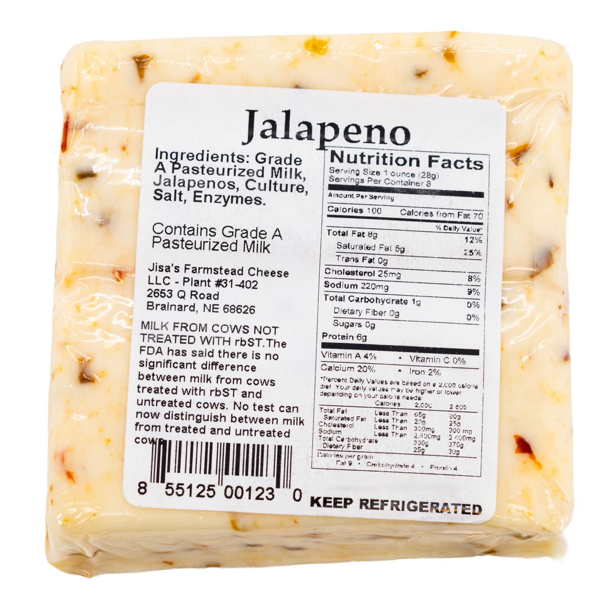 Cheese 6 Piece Sampler | Smokin' Joe's, Buffalo, Farmhouse Ale, BLVD Unfiltered Wheat, Bacon, Jalapeno | Jisa's Farmstead Cheese