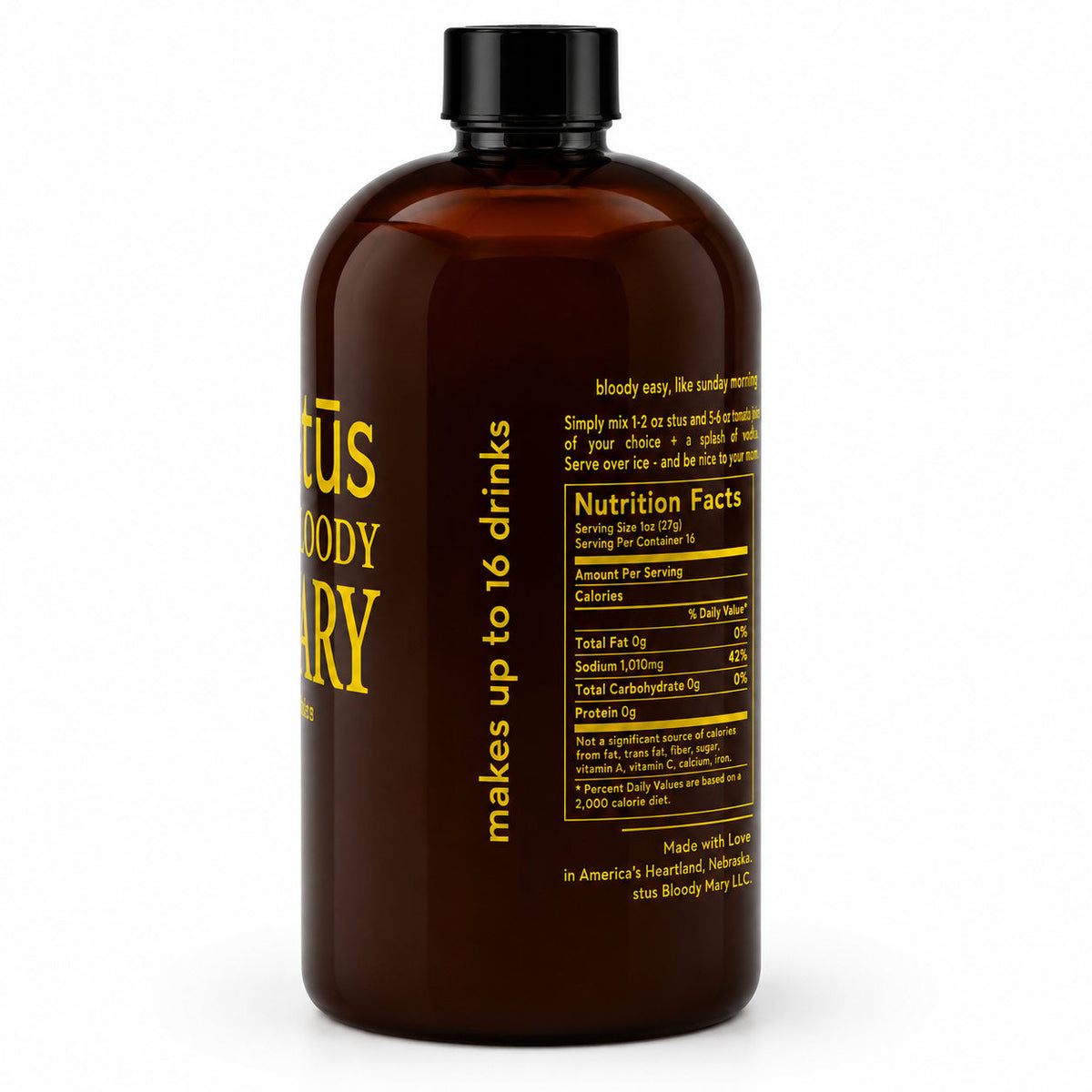 Bloody Mary Original Concentrate | 16 oz | Stus Bloody Mary, Inc.