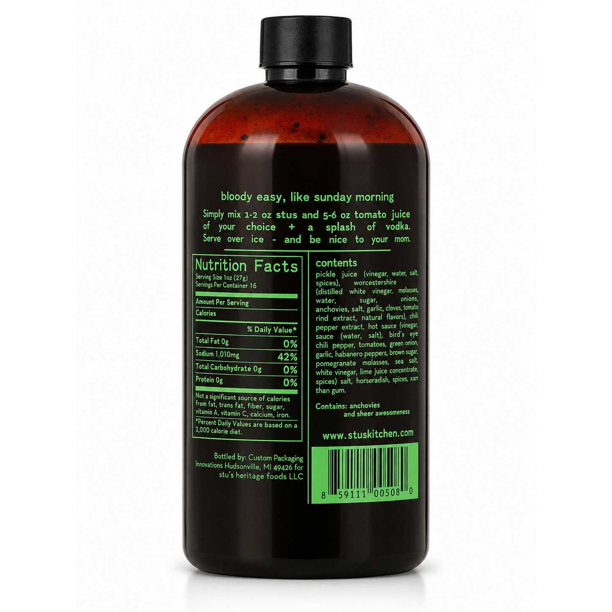 Bloody Mary Jamaican Jerk Concentrate | 16 oz | Stus Bloody Mary, Inc.
