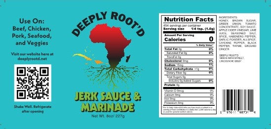 Jerk Sauce & Marinade | 8 oz | Deeply Root'd
