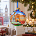 Buckingham Palace, London Landmark, UK Glass Ball Christmas Ornament