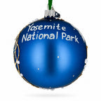 Yosemite National Park Glass Christmas Ornament