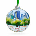 Central Park, New York City Glass Christmas Ornament
