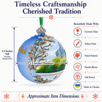 Central Park, New York City Glass Christmas Ornament