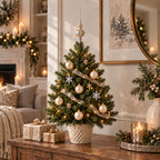 Set of 6 Translucent Glossy Ivory Glass Ball Christmas Ornaments 2. (027)
